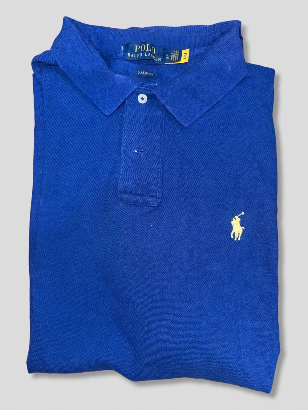 Polo by Ralph Lauren Royal Blue Polo with Yellow Pony
